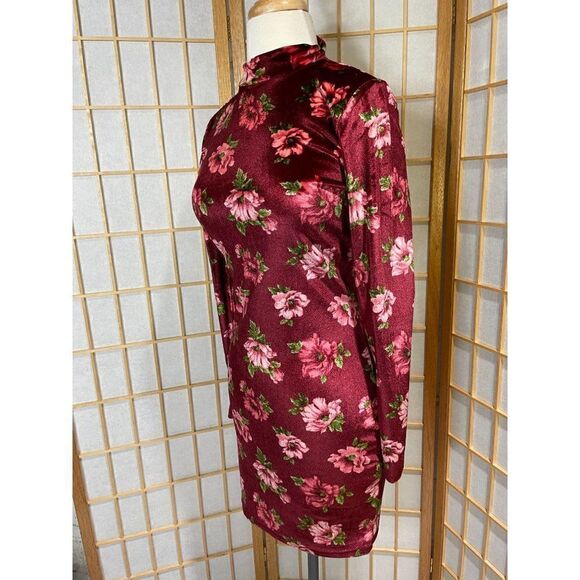 Forever 21 S Crushed Velvet Floral Dress - Picture 10 of 13
